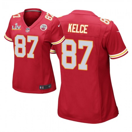 Damen Kansas City Chiefs Trikot Travis Kelce 87 Nike Rot 2021 Super Bowl LV